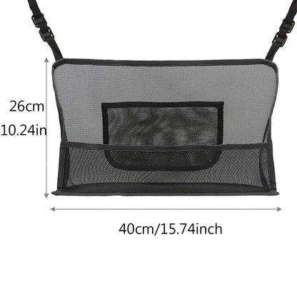 Car Net Pocket Handbag Holder 2 Pcs Car Mesh Organizer Seat Back Net Bag Car Seat Gap Mesh Handbag Holder Multifunctional Car Storage Bag, for Snacks/Wallets/Drinks/Mobile Phones