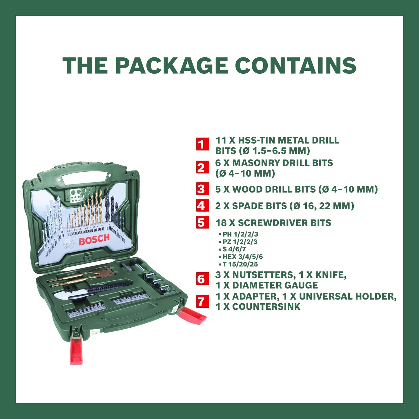 Bosch X-Line Accessory Set - 50 Pieces