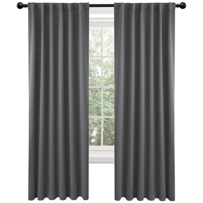 Elegant Blackout Curtains-Back Tap design-thermal Insulated fabric-for room Darkness - 1 Piece