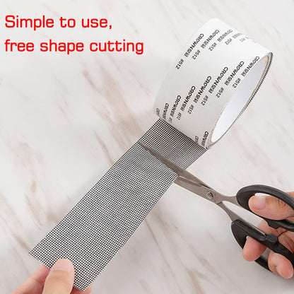 Screen Repair Tape Mosquito Net Repair Tape Self Adhesive Screen Fiberglass Mesh Patch Repair Waterproof Screen Patch Repair for Window and Door Screen Repair Anti-Mosquito 5cm x 200cm,Black