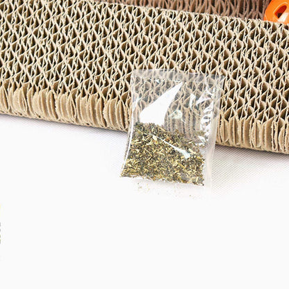 Legendog Cat Scratch Board Corrugated Paper Kitten Toy Kitten Scratcher Cat Toy with Bell Ball