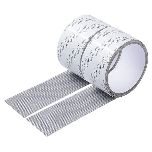 Window Screen Repair Kit Tape,Screen Repair Kit for Windows or Doors Adjustable Fiberglass Screens,Strong Adhesive Door Window Screen Repair Tape,2x80'' (2 Pack, Gray)