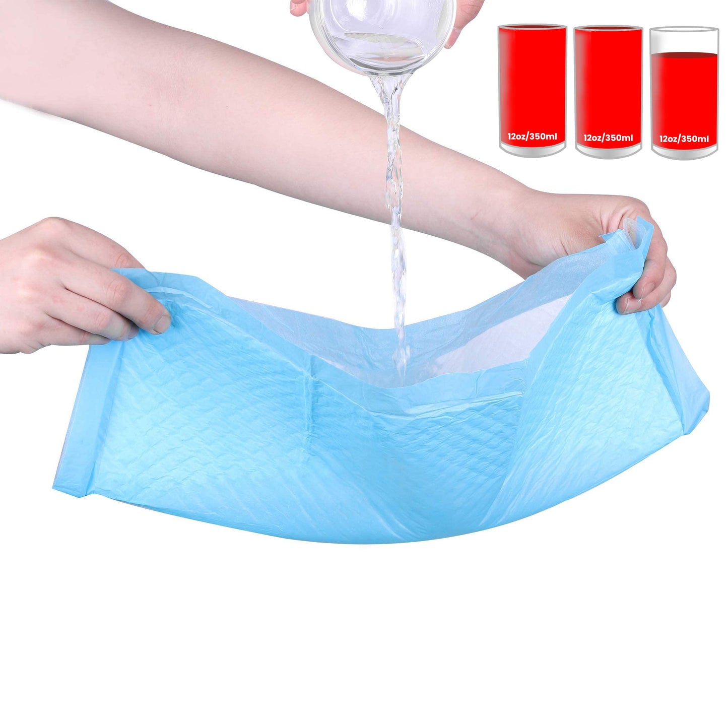 Extra Large Pet Training Pads, 50-Pack Disposable Leak-Resistant Mats, 60 x 90 cm Surface Protection for Dogs, Cats, and Small Pets