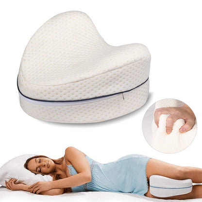Leg Pillow Soft Memory Foam Cushion for Legs Help Correct Position to Sleep Against Back Pain and Postural Problems