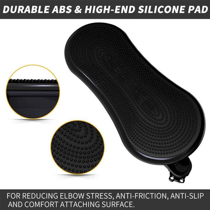 Xspring Arm Rest Support for Desk, Adjustable Wrist Rest Extender, Rotation Elbow Rest for Desk to Release Pressure and Relieve Pain Suitable for Home and Office