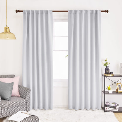 Elegant Blackout Curtains-Back Tap design-thermal Insulated fabric-for room Darkness - 1 Piece