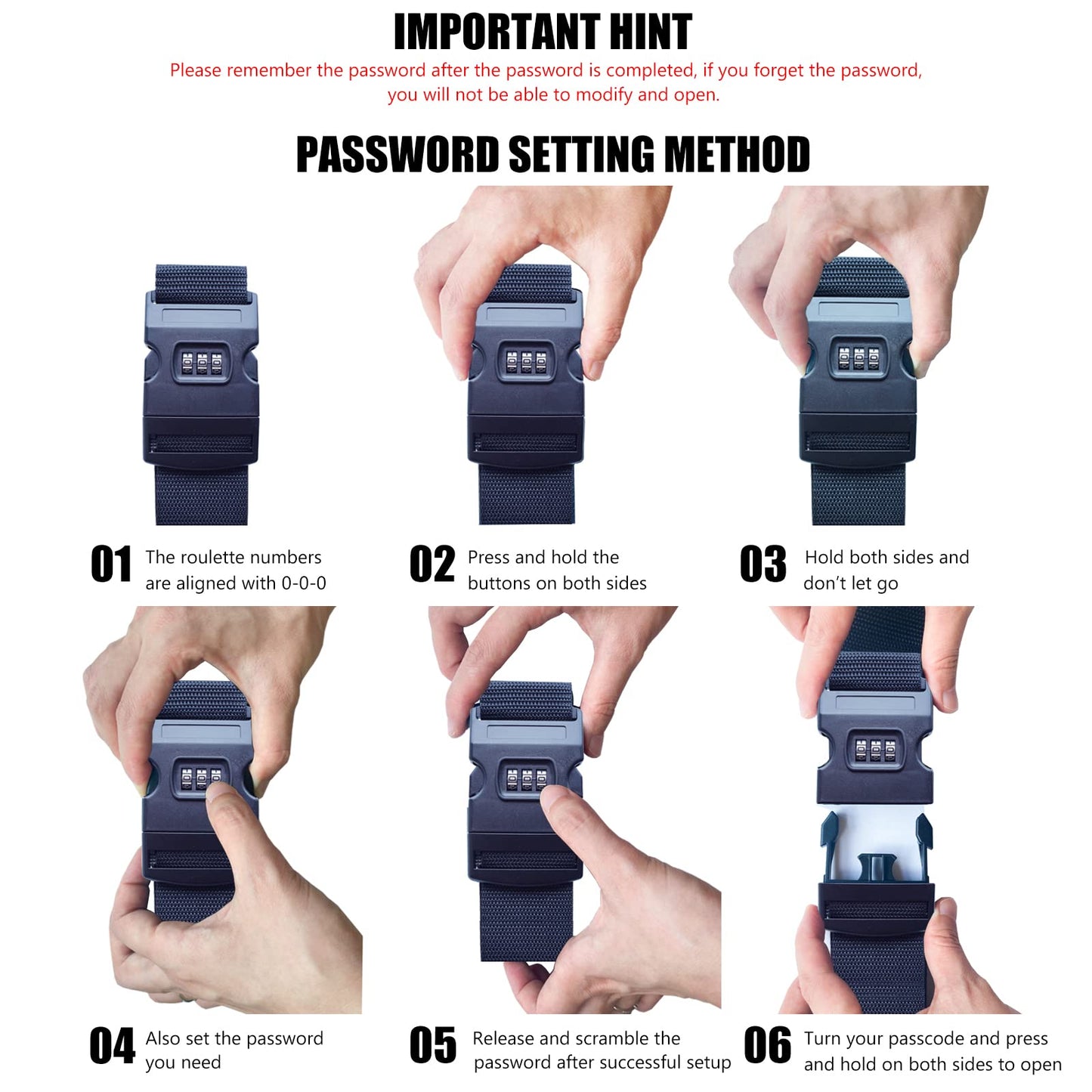 VVEIFO 2 PCS Luggage Strap 78" x 2" Suitcase Belts Wide Adjustable Packing Straps Travel Accessories, Colourful&Combination Lock