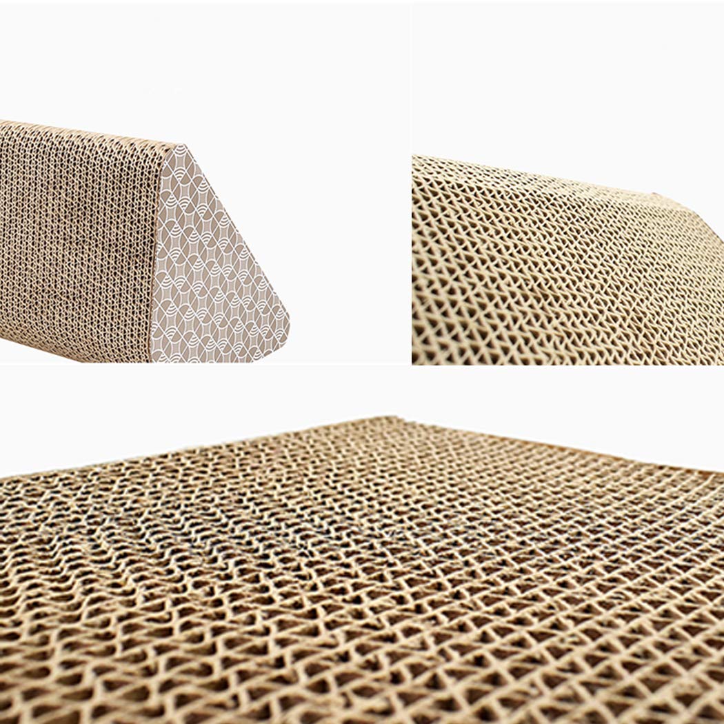 Legendog Cat Scratch Board Corrugated Paper Kitten Toy Kitten Scratcher Cat Toy with Bell Ball