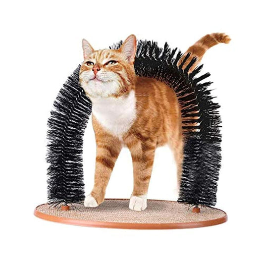 Scratcher with catnip self grooming and massaging cat toy