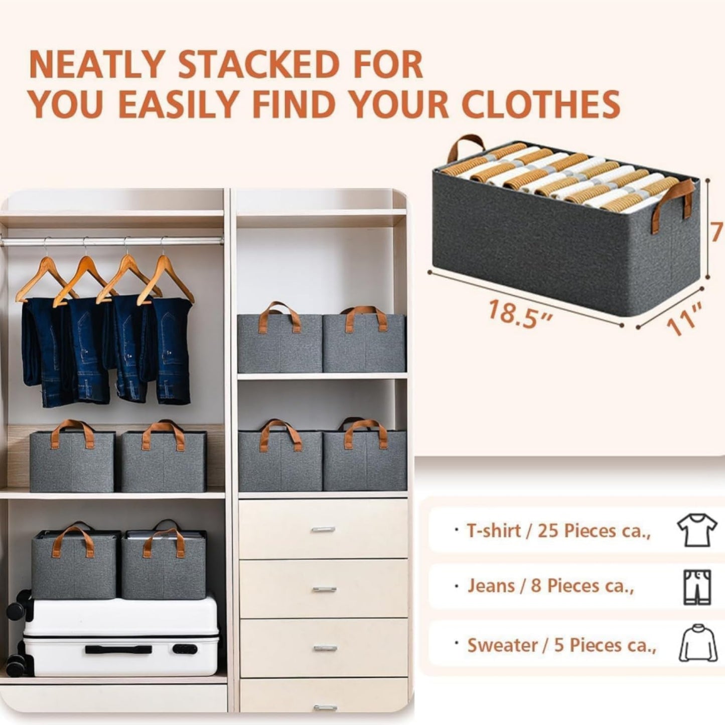 2 PCS Under Bed Storage, Under Bed Storage Containers, Under Bed Shoe Storage Organizer, Rolling Under Bed Metal Drawer for Clothes, Blankets,Shoes Toys Books 19 * 11 * 8in(Grey 2PCS)