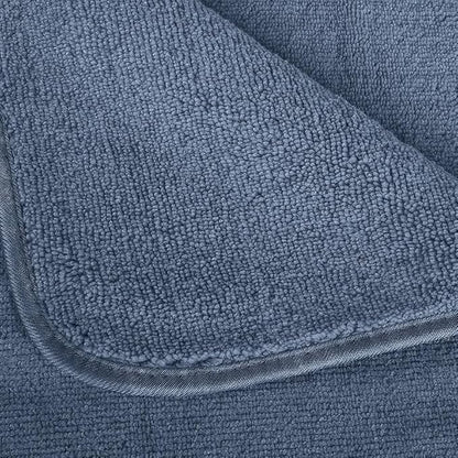 4-Piece Towel Set, 100% Cotton – Includes 1 Bath Towel 140 cm x 70 cm, 1 Hand Towel 100 cm x 50 cm, 2 Washcloths 30 cm x 30 cm, Quick Dry, Super Soft, Highly Absorbent, No Fade, Grey