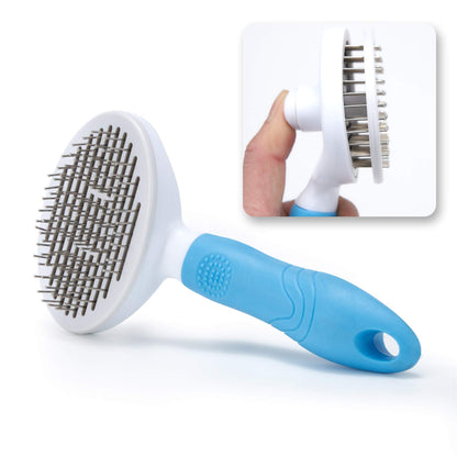 Ubrand PUAYOIP Cat Grooming Brush Hair Removal Cat and Dog Comb, Hair Slicker Brush ,Self Cleaning and Styling Hair Removal Comb Brush