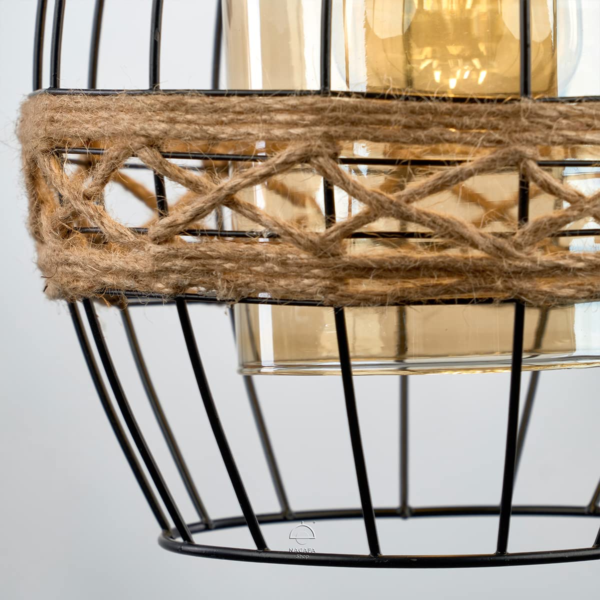 Nagafa Shop Melon rope black pendant R1007