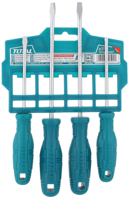 TOTAL PLASTIC SCREWDRIVER SET 4PCS