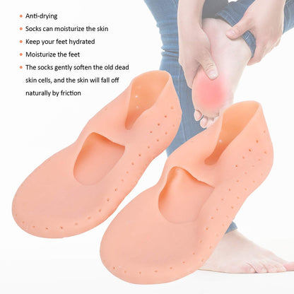 yangsense Foot Care Protector, 1Pair Moisturizing Socks Protective Silicone Anti?Slip Foot Care Tool for F(L)