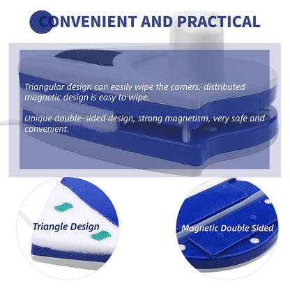 Magnetic Window Cleaner Double Side Window Cleaner Washing Equipment Wiper Tools for 3-8 mm Glass Thickness