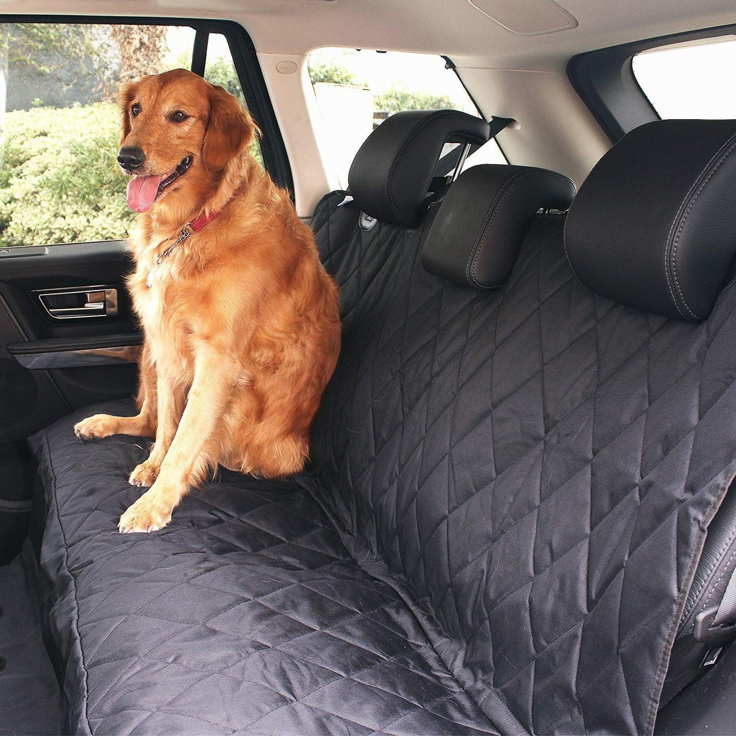 Luxury Pet Car Seat Cover With Seat Anchors for Cars, Trucks