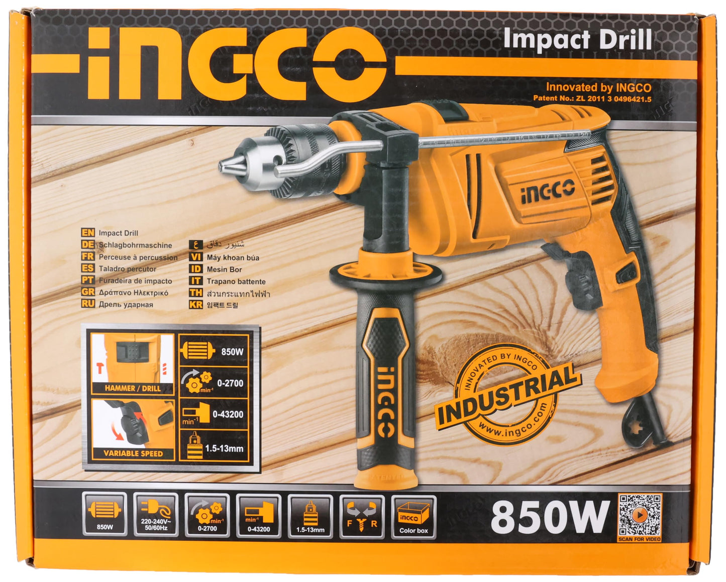 Ingco Schnier 13mm 850W Model ID8508