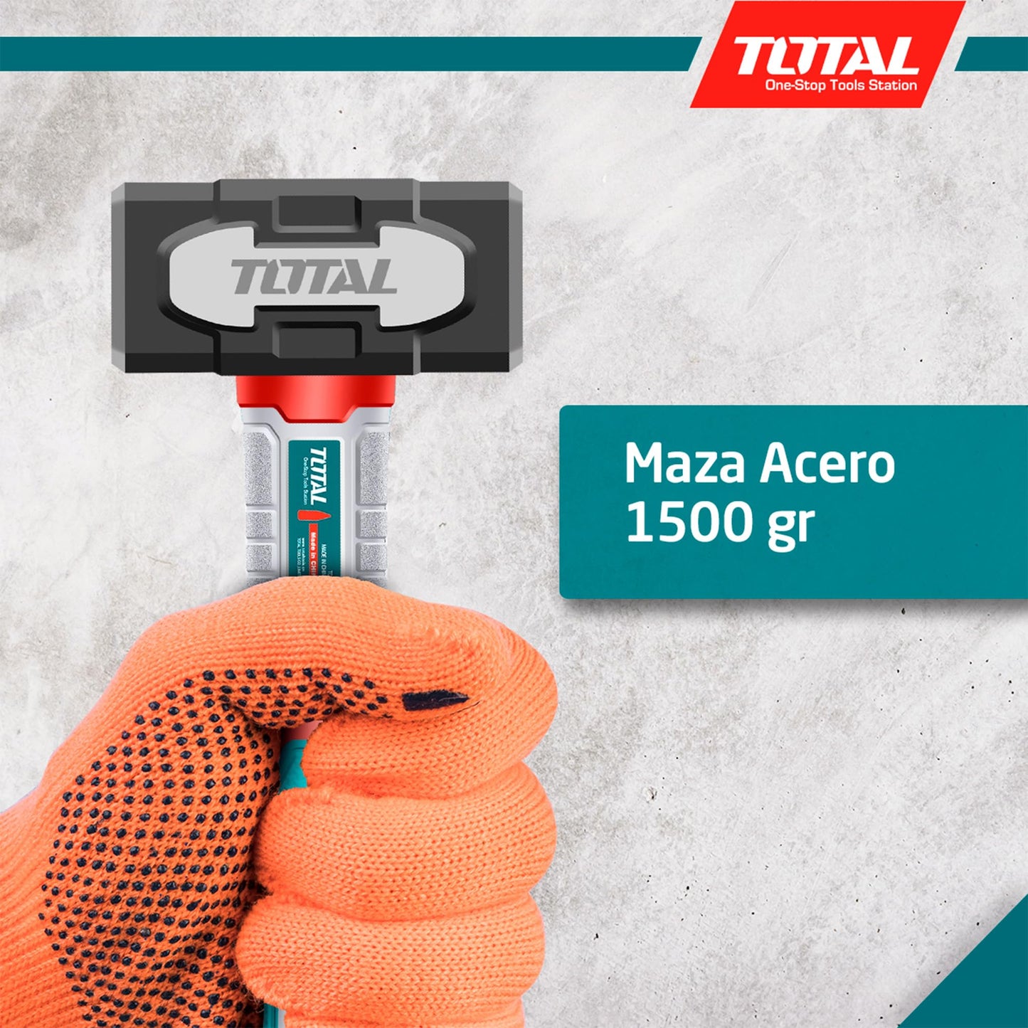 Total Hammer 1.5 kg fiber handle new shape THSTH61500
