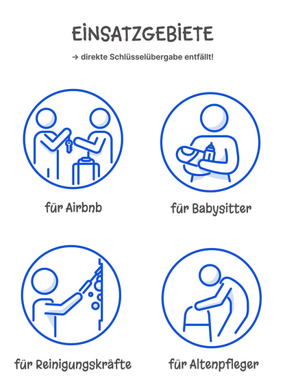 WERKGUT® Key Safe with Number Code (4 Digits) | Secure Key Safe for Storing Keys | Weatherproof Key Box with Code for Outdoor and Indoor Wall Mounting (Silver)