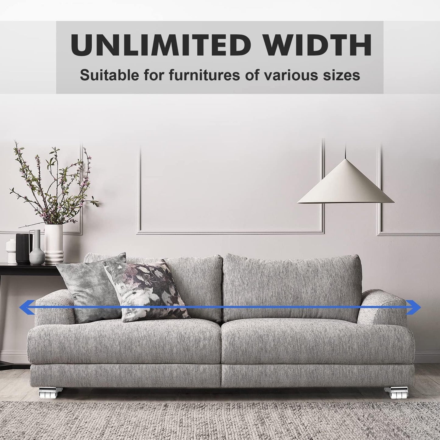 Furniture Dolly Mobile Roller, Extendable Appliance Rollers Mobile Washing Machine Base, Fridge Stand Moving Cart for Washing Machines, Refrigerators, Dryers, Dishwashers, White