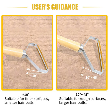 Manual Clothes Fuzz Shaver,Portable Lint Remover, Sweater Clean Tool,Reusable Double Sided Lint Remover Travel Brush for Removing Dust and Pet Hair from Clothing, Furniture, Curtain, Blanket, Couch