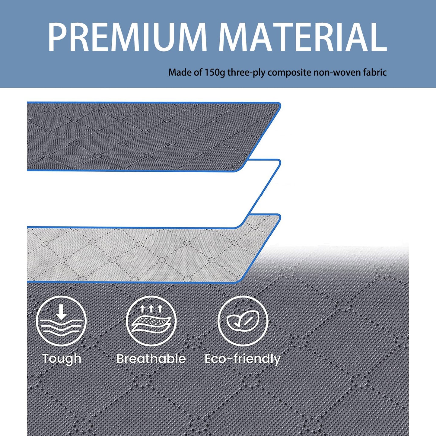 Z Zeba EXPRESS Storage Box Basket Bins Closet Bags Drawers Container Holder Organizer Shelf 3PCS (MEDIUM, CSB-GREY)