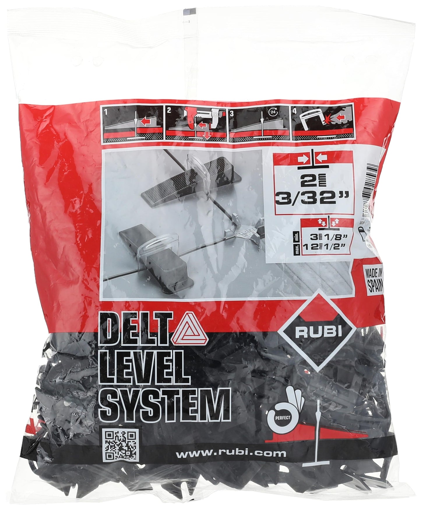 RUBI Delta Clamps for Ceramic Leveling 2mm Model: RUBI 02853