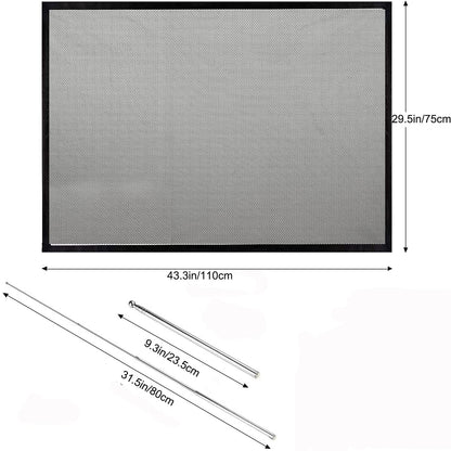 Magic Gate for Dogs, Retractable Stair Gate Baby Gate, Pet Safety Gate Pet Isolation Net Large Wide Retractable Pet Gate for Separating Baby and Pets Easy Install Anywhere (110CM)