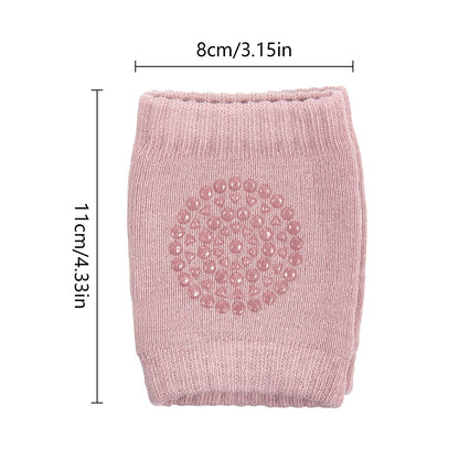 WolinTek 5 Pairs of Knee Pads Baby Crawling Knee Pads with Rubber Dots Non-Slip Elastic for Baby Crawling Aid Knee Pads 0-24 Months, multicoloured, Einheitsgröße