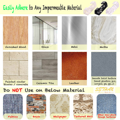 SETHAN Cable Clips, 40Pcs Self-Adhesive Wire Clips, Durable Multifunctional Cord Holder Wire Organizer, Premium Sticky Acrylic Adhesiver Cord Clips for Home Office Car TV PC Laptop Desktop Management