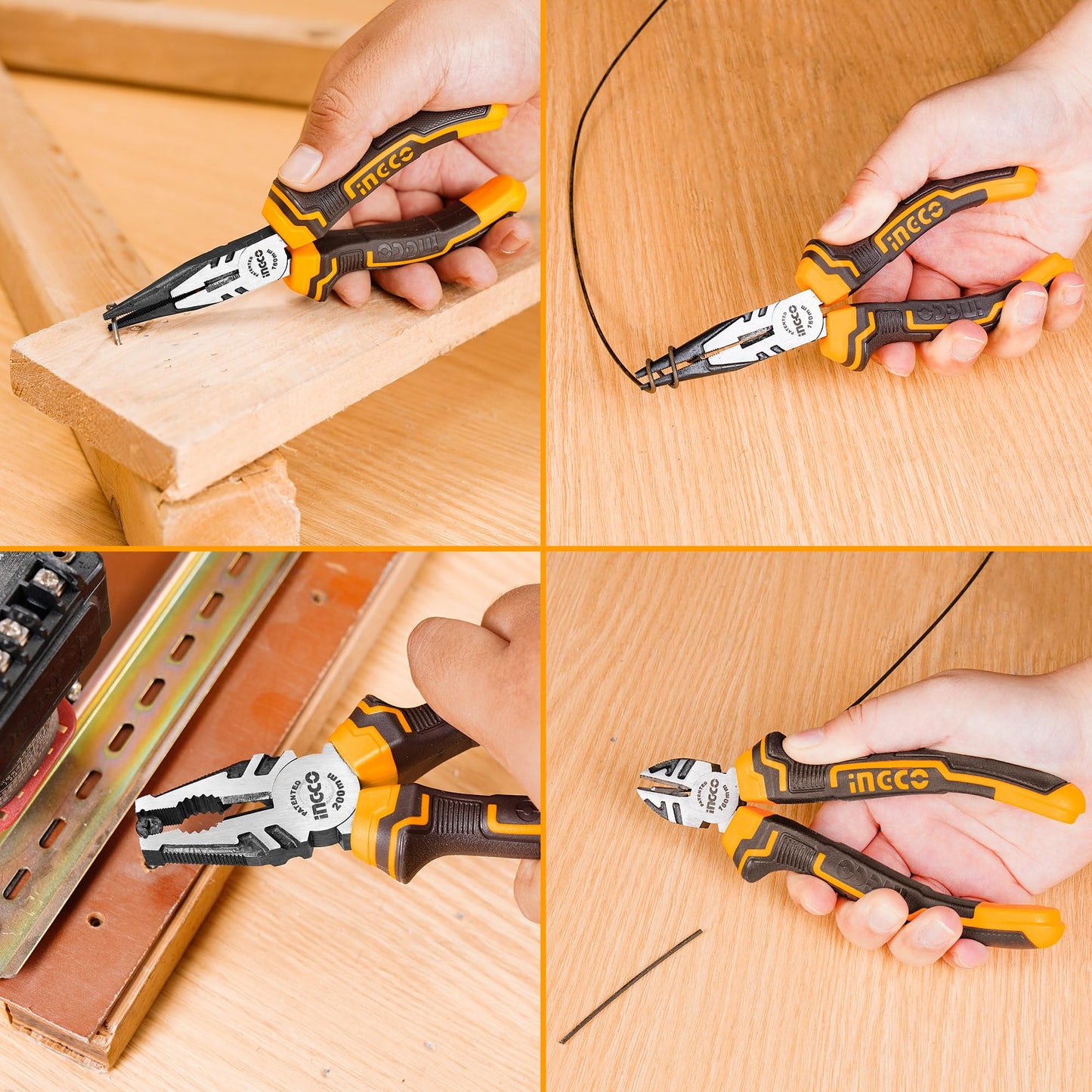 Ingco hkps08318 pliers set - 3 pieces