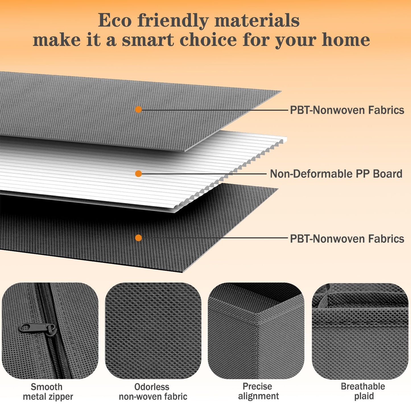 Yucch 8 Pcs Wardrobe Clothes Organizer,Foldable Storage Boxes,Fabric Drawer Organizer Boxes,Drawer Storage Organizer Boxes Dividers for Underwear,Socks,Ties