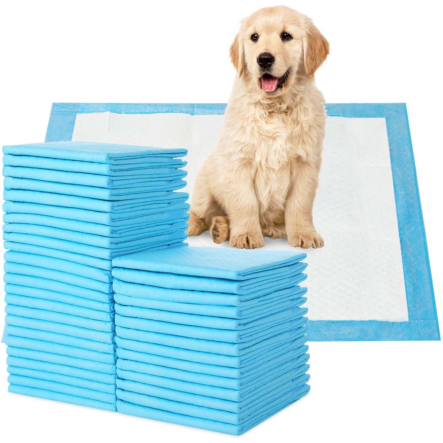 SKY-TOUCH Disposable Absorbent Quick Drying Leak-Proof Pee Pads for Potty Training for Pets, 45x60cm M - 50 Pieces