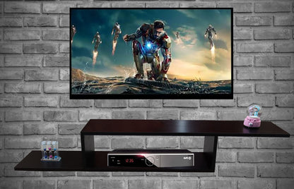 TV Stand Shelf, a versatile and spacious Entertainment Media Console measuring 135 cm, presented in a sophisticated and modern Black finish