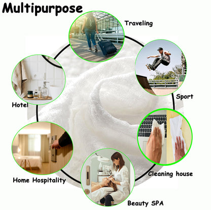 YARCHONN 14pcs Compressed Face Towel Tablets, Hand Wipes Extra Large and Thick Portable Compact Disposable Cotton Travel Towel Tissues Handy for Outdoor Hiking Camping Traveling, Home Wipes, White