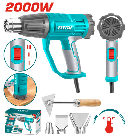 Total Heat gun 2000W temperature control 550°C -TB20045