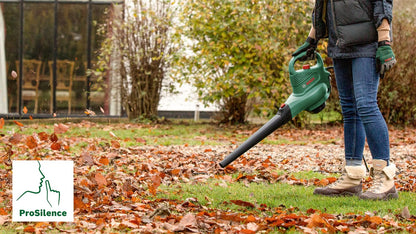 Bosch Universal Garden Tidy 3000 electric leaf blower and vacuum cleaner (3000 W, 50 l collection bag, variable speed, for blowing, vacuuming and shredding leaves, in box)