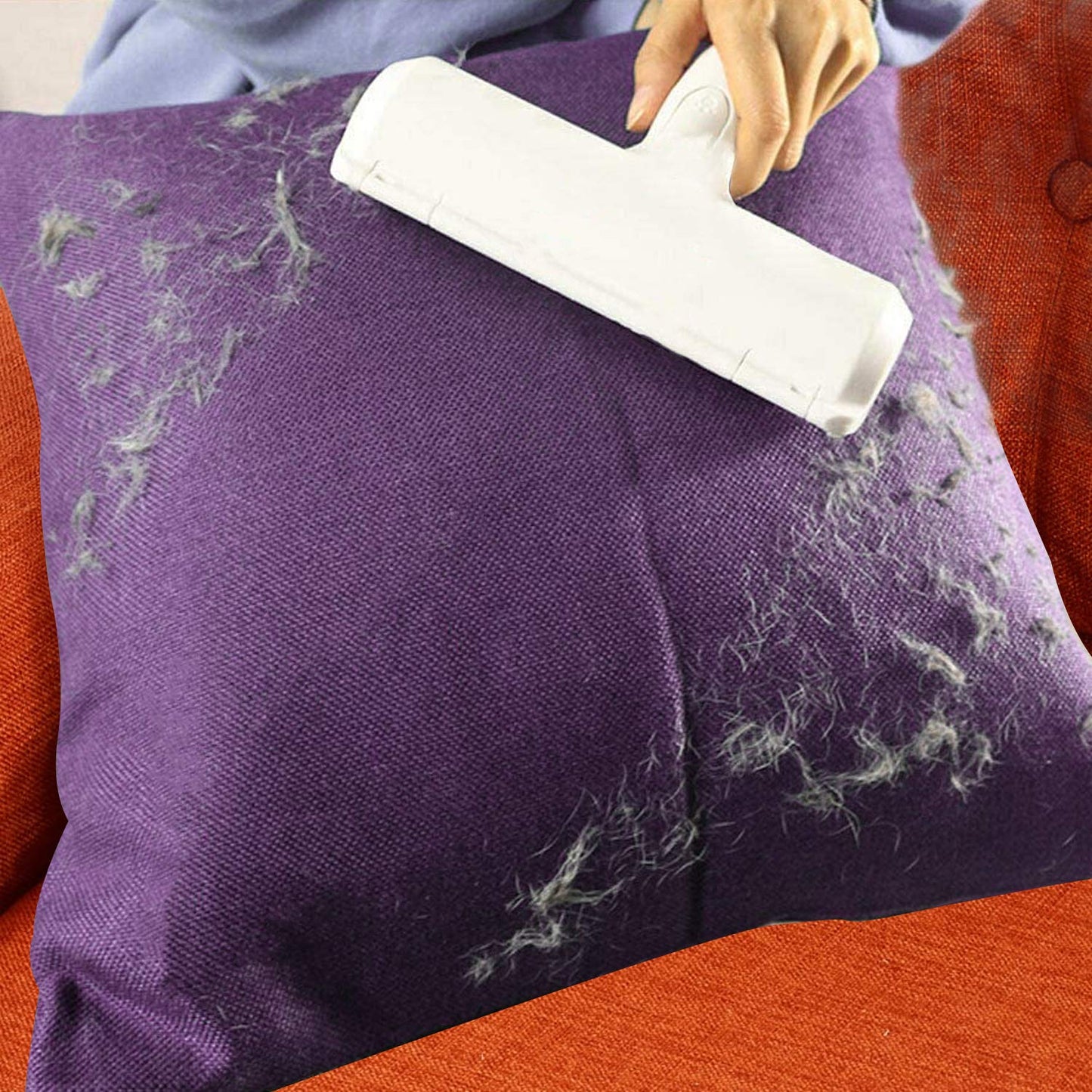 FurDreams | Pet hair remover, Reusable dog hair remover, Easy to clean Lint roller, For Bedding, Carpet, Furniture, Sofa