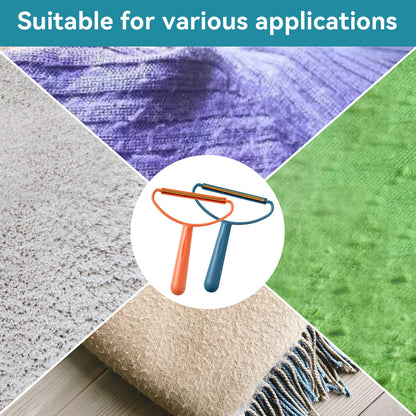 Portable Double-Sided Lint Remove Pet Fur Hair Lint Remover for Clothes Carpet Couch Travel, Reusable Lint Rollers Shaver Cleaner Fabric Pilling Remover Sc