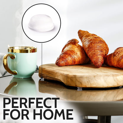 Zulay Home Cabinet Bumpers Clear Rubber Adhesive Pads - Cabinet Stoppers - Pack of 100