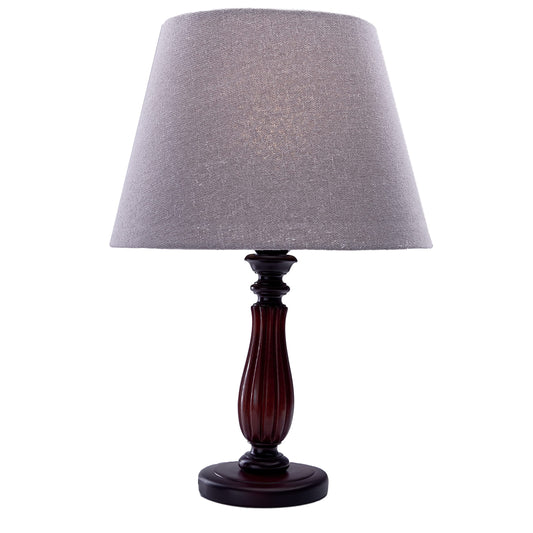 Nagafa Shop Mia TB10 High Quality Modern Design Table Lamp for Living Room, Bedroom, or Hall - Brown Grey