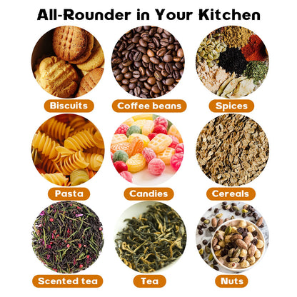 VINILITE Glass Storage Jars with Bamboo Lids, 300ml/10.5oz Clear High Borosilicate Glass Airtight Kitchen Food Cereal Containers for Home Preserving Seal for Tea, Coffee, Herbs and Spice, Set of 12