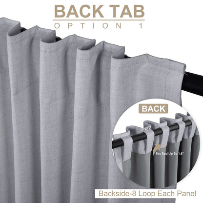 INtex CURTAINS HOUSE 100% Blackout Shield Linen Blackout Curtains for Bedroom and Living Room - Thermal Insulated Textured Drapes with Back Tab/Rod Pocket - 1 Piece Cream 150W x 230L CM