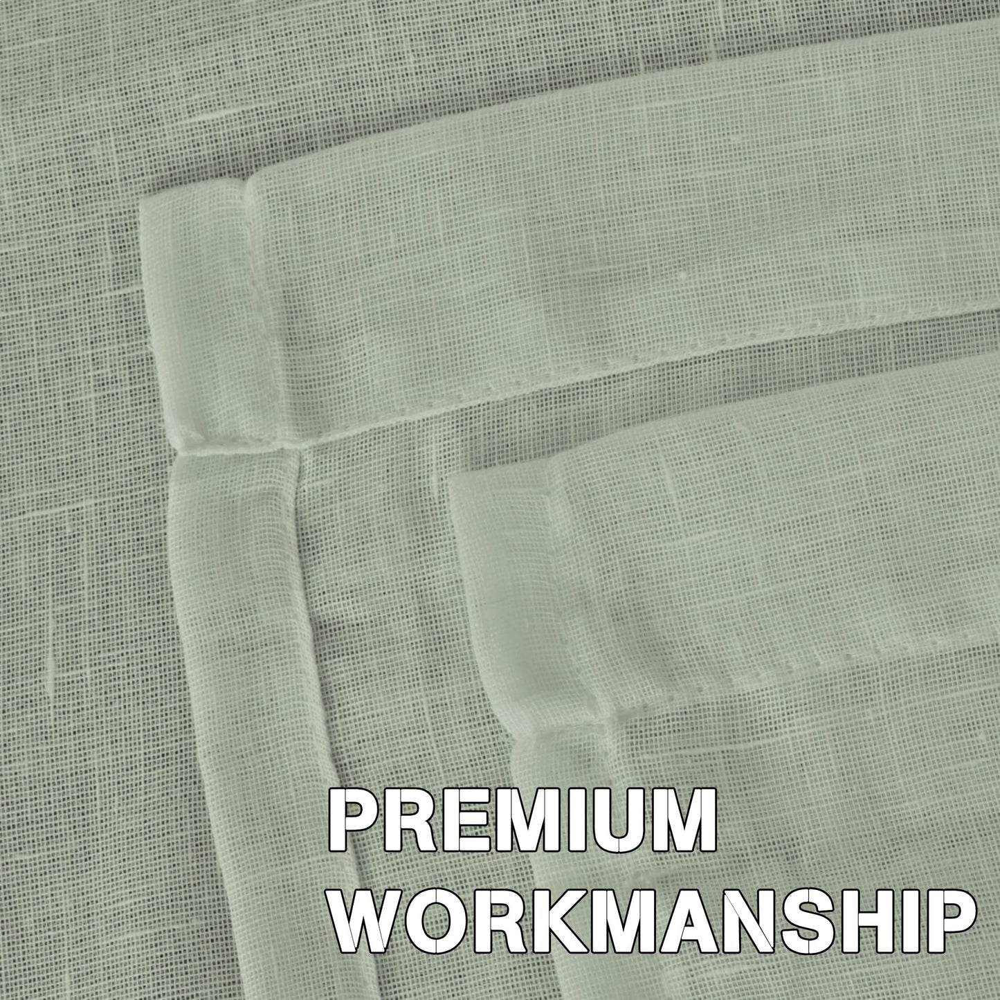 INtex Curtains Semi-Transparent Natural Linen Curtains with Elegant Sheer Fabric and Steel Grommets - 1 Piece 200W x 230L CM Dark gery