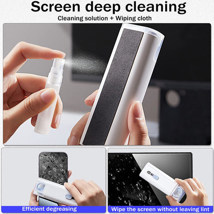 Wilbeva 7-in-1 Cleaner Kit for Airpods Headphones,Keyboard Earbuds Case & Computer, Deep Cleaning Tools with Screen Cleaner for Airpods 1/2/3/ Pro, Earphones,Laptop and Camera