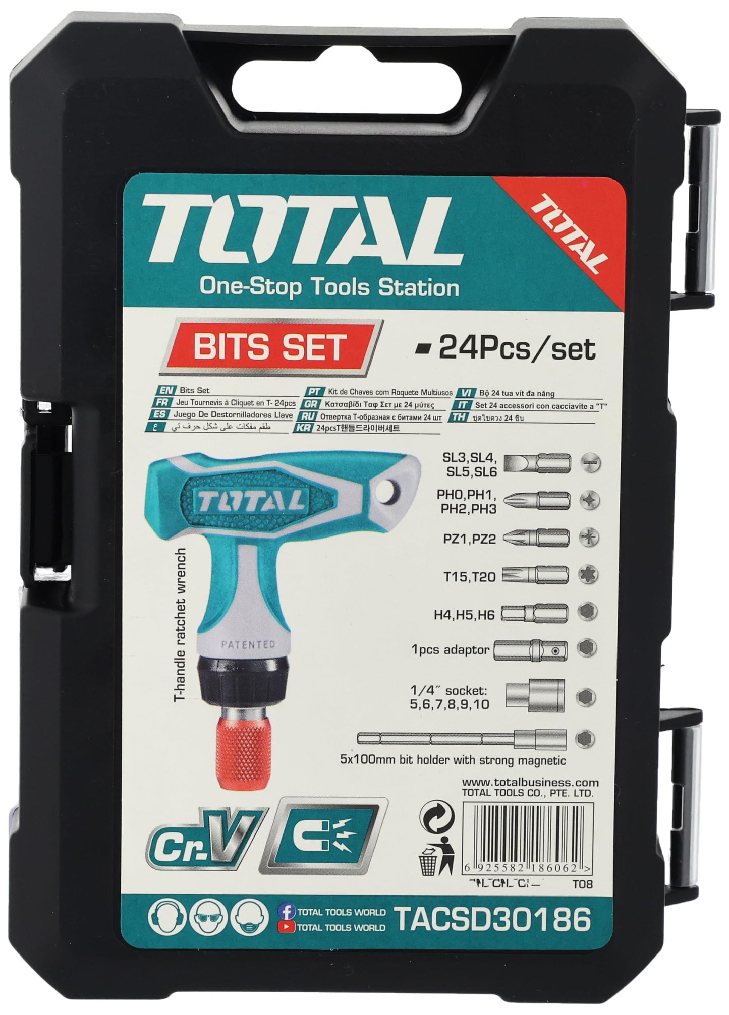 TOTAL Screwdriver TACSD30186 - 2724660030112