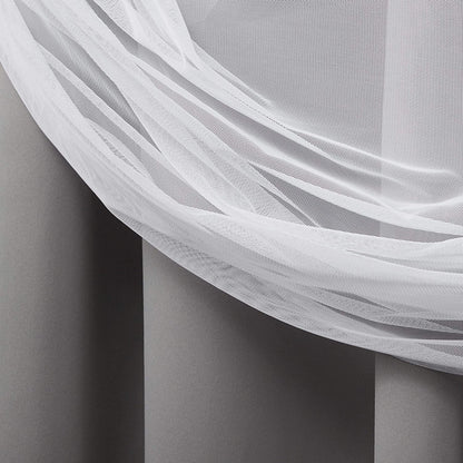 INtex CURTAINS HOUSE Sheer Voile Curtain Panel with Blackout Lining and Steel Grommets Light Filtering Room Darkening 1 Piece for Living Room or Bedroom (150W x 265L CM, Navy)