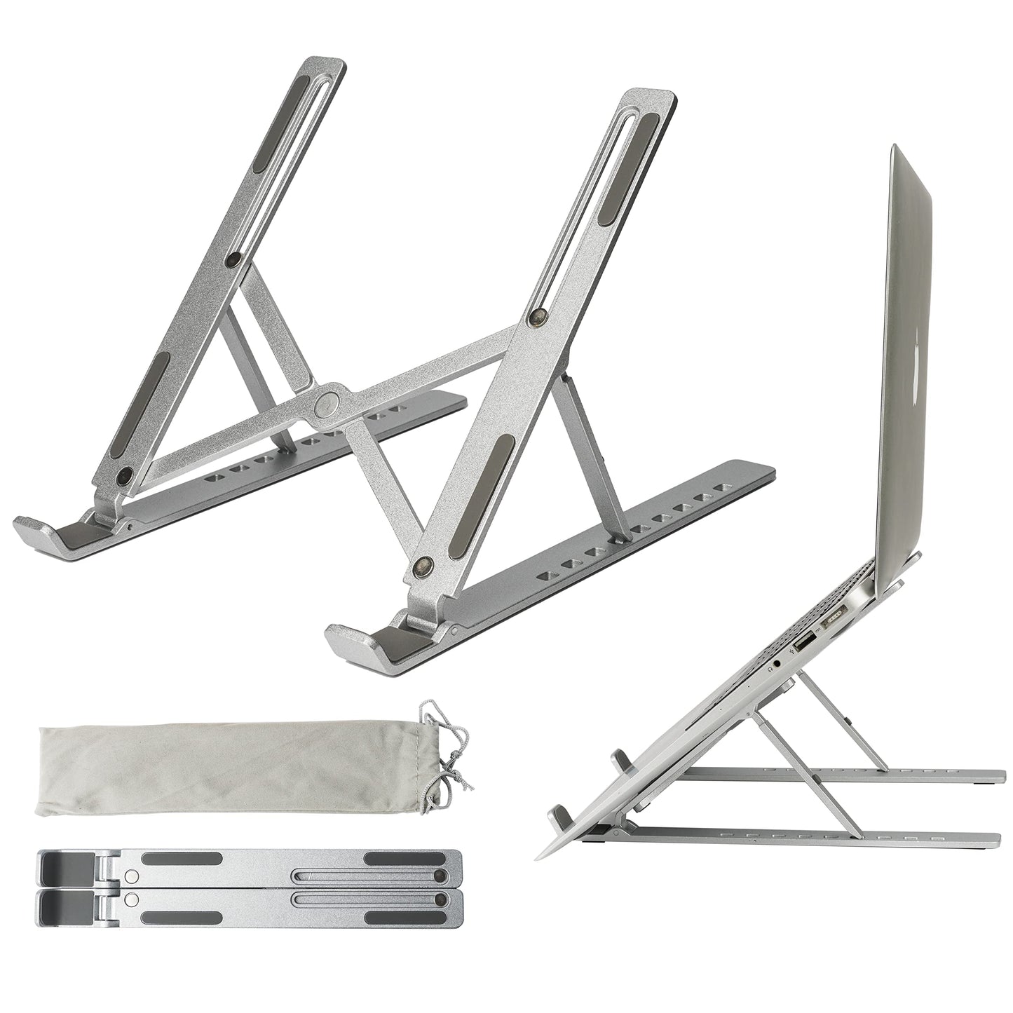 PHOCAR Portable laptop stand, phocar adjustable tablet notebook stand for ipad, macbook pro, laptop desk riser foldable notebook cooling stand for macbook, dell, asus, lenovo?