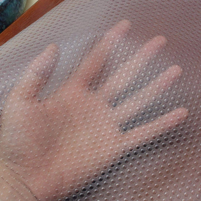 Kuber Industries Multipurpose Textured Super Strong Anti-Slip Mat Liner - Size 45X500cm (5 Meter Roll, White)